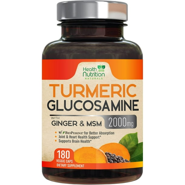 Glucosamine Chondroitin Turmeric MSM Boswellia Nature's Joint Support