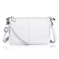thumbnail image 1 of Monedero tipo cartera Wristlet de piel blanca para mujer, 1 of 6