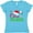 Aqua, variant on Inktastic Oma Claus with Christmas Santa Hat and Snowflakes Women's V-Neck T-Shirt