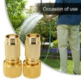 thumbnail image 5 of 2pcs Expandable Hose Repair Adaptor Garden Hose Fitting Brass Hose Connector, 5 of 9