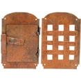 thumbnail image 2 of A29 Hand Forged Speakeasy Door Grill with Viewing Door, Rust Finish, 2 of 4