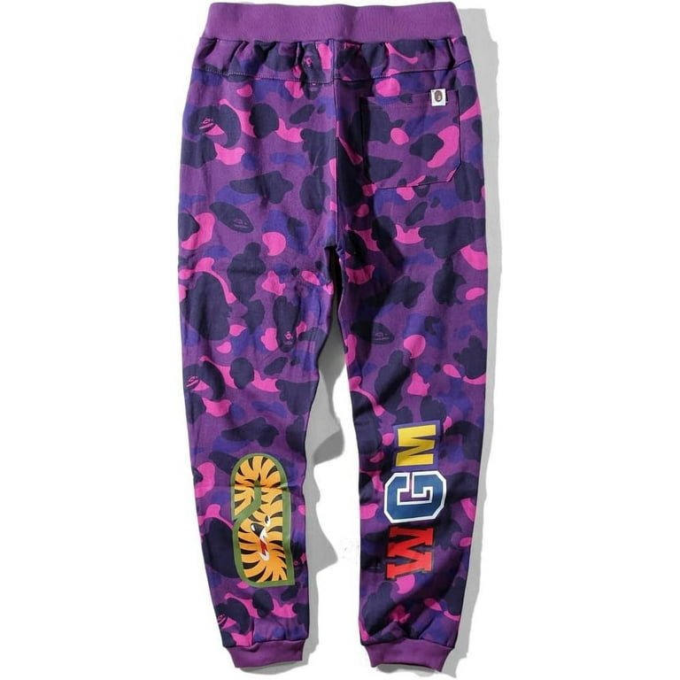 BAPE Men's Ape Sweatpants Shark Camo Casual Sports Pants for BAPE Men's Ape Sweatpants Shark Camo Casual Sports Pants for