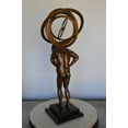 thumbnail image 5 of Man with Sundial on his Back Bronze Statue -  Size: 14"L x 12"W x 35"H., 5 of 10