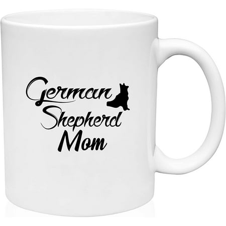 

Coffee Mug German Shepard Mom Pet Dog Puppy Parent Animal White Coffee Mug Funny Gift Cup