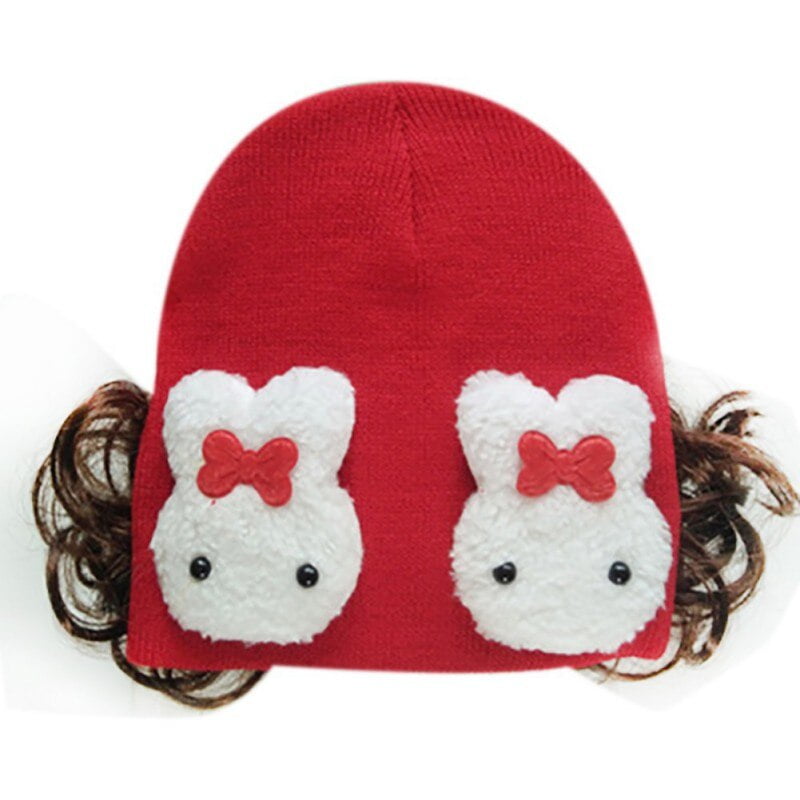 Newborn Cute Baby Hat Toddler Baby Warm Hat Girls Caps Cartoon Rabbit Girls Hats Wig Bangs Fake Hair Headwear for Newborn Gift Newborn Cute Baby Hat Toddler Baby Warm Hat Girls Caps Cartoon Rabbit Girls Hats Wig Bangs Fake Hair Headwear for Newborn Gift