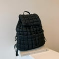 thumbnail image 3 of LHSHIDU Backpack for Women - Trendy Drawstring Puffy Backpack (Black), 3 of 7