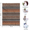 thumbnail image 4 of Black Geometric and Floral Pattern Blanket,Comfortable Soft Flannel Throw Blanket,All Season,Warm Lightweight Blankets for Sofa Bed Couch Living Room Chair,30"x40", 4 of 4