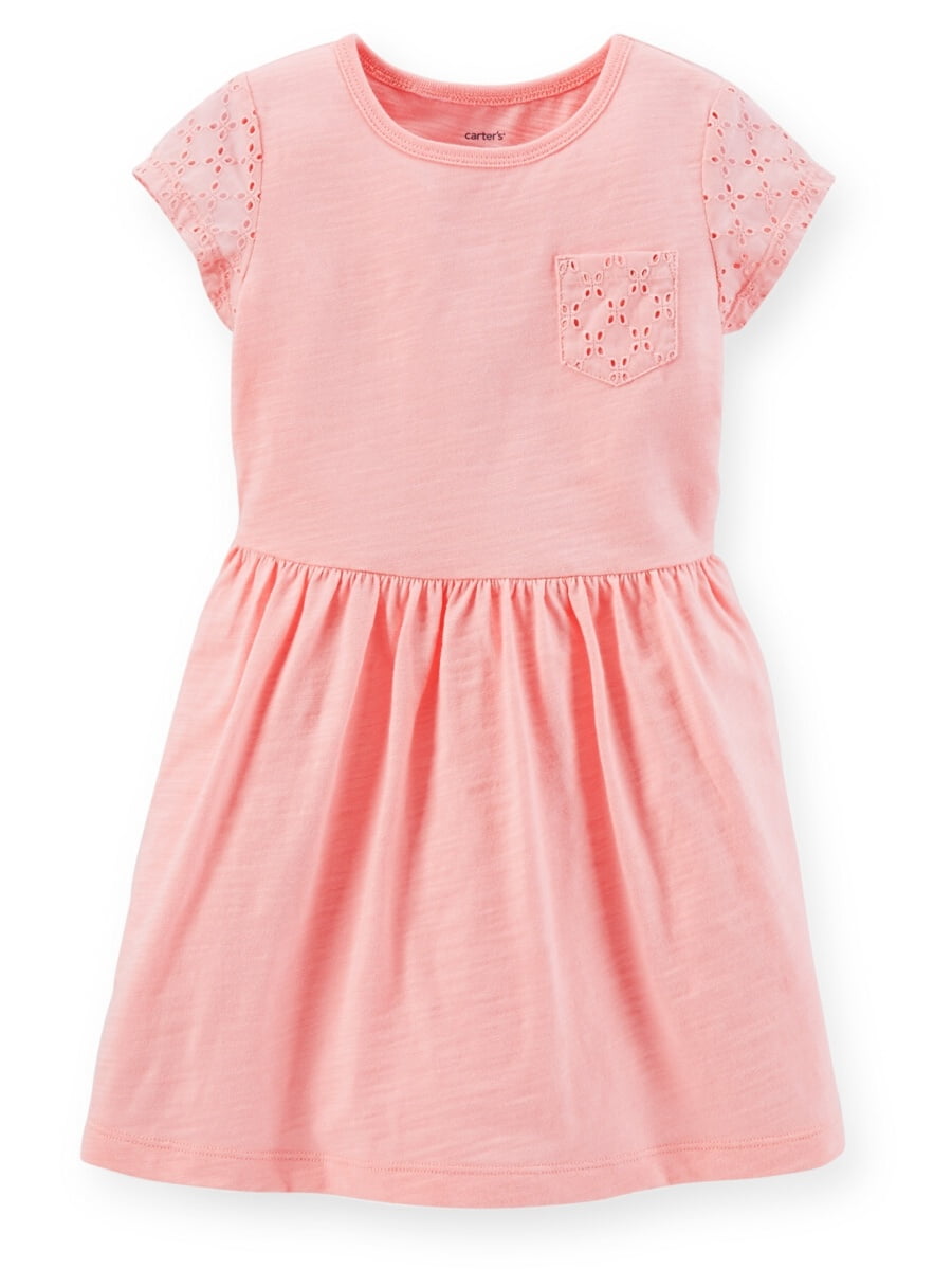 Carter's - Carters Toddler Clothing Outfit Girls Eyelet Jersey Dress ...