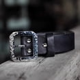 thumbnail image 3 of Cowhide, belt, personality, stainless steel buckle, simplicity, genuine leather belt, retro locomotive belt, 3 of 4
