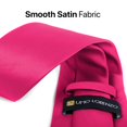 thumbnail image 2 of Corbata Umo Lorenzo Lorenzo Classic Fucsia Satinada 145x8cm, 2 of 6