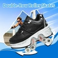 thumbnail image 2 of Roller Skate Shoes for men,Double-Row Deform Wheel Shoe Skate,Shoes with Wheel,2-in-1 Adult Parkour Roller Shoes Suitable for Outdoor Fun, Fitness, 2 of 5