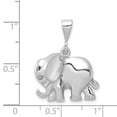 thumbnail image 2 of 14k White Gold Elephant Charm - 3.1 Grams - Measures 24x18mm, 2 of 2