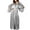 Gray, variant on SwiftWear Pink/Gray Ice Silk Pajamas for Women Set – Lace Sleeve Long Robe Mesh Detailing | Elegant Loungewear & Perfect Gift for Her