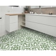 thumbnail image 3 of DEWOO 10PCS 12" x 12" Peel and Stick Floor Tiles, Vintage Floral Removable Self Adhesive Vinyl Flooring Stickers, Renter Friendly DIY Tile for Kitchen Entryway Bathroom Living Room, 3 of 5