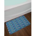thumbnail image 2 of Cartoon Bath Mat, Astronaut and Fox Holding Colorful Balloons in the Sky with Cloudy Starry Sky, Plush Bathroom Decor Mat with Non Slip Backing, 29.5" X 17.5", Multicolor, by Ambesonne, 2 of 2