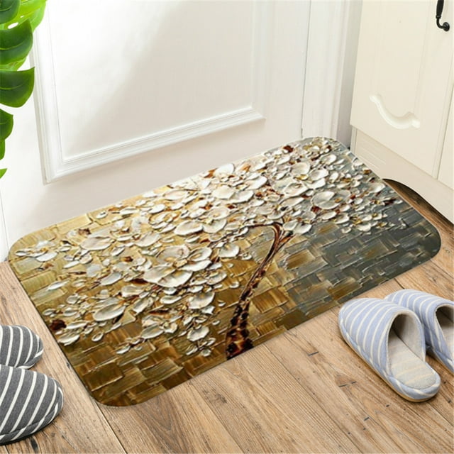 Non-Slip Entrance Mat, Rectangle Doormat, Rubber Backing, Easy Clean Surface, Modern Abstract Print, for Home Entryways, High-Traffic Areas, Durable Synthetic Fibers, 30x60 Inches, Entryway Akmoler