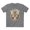 Athletic Heather, variant on Butterfly shirt, Shirt with Butterfly, Tee Shirt with Antique Butterfly