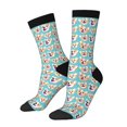 thumbnail image 1 of Fotbe Cute Corgi Head Calcetas Largas con Estampado para Hombre y Mujer – Calcetas de Compresión Transpirables y Elásticas, Viajar y Uso Diario Talla 5-11, 1 of 6