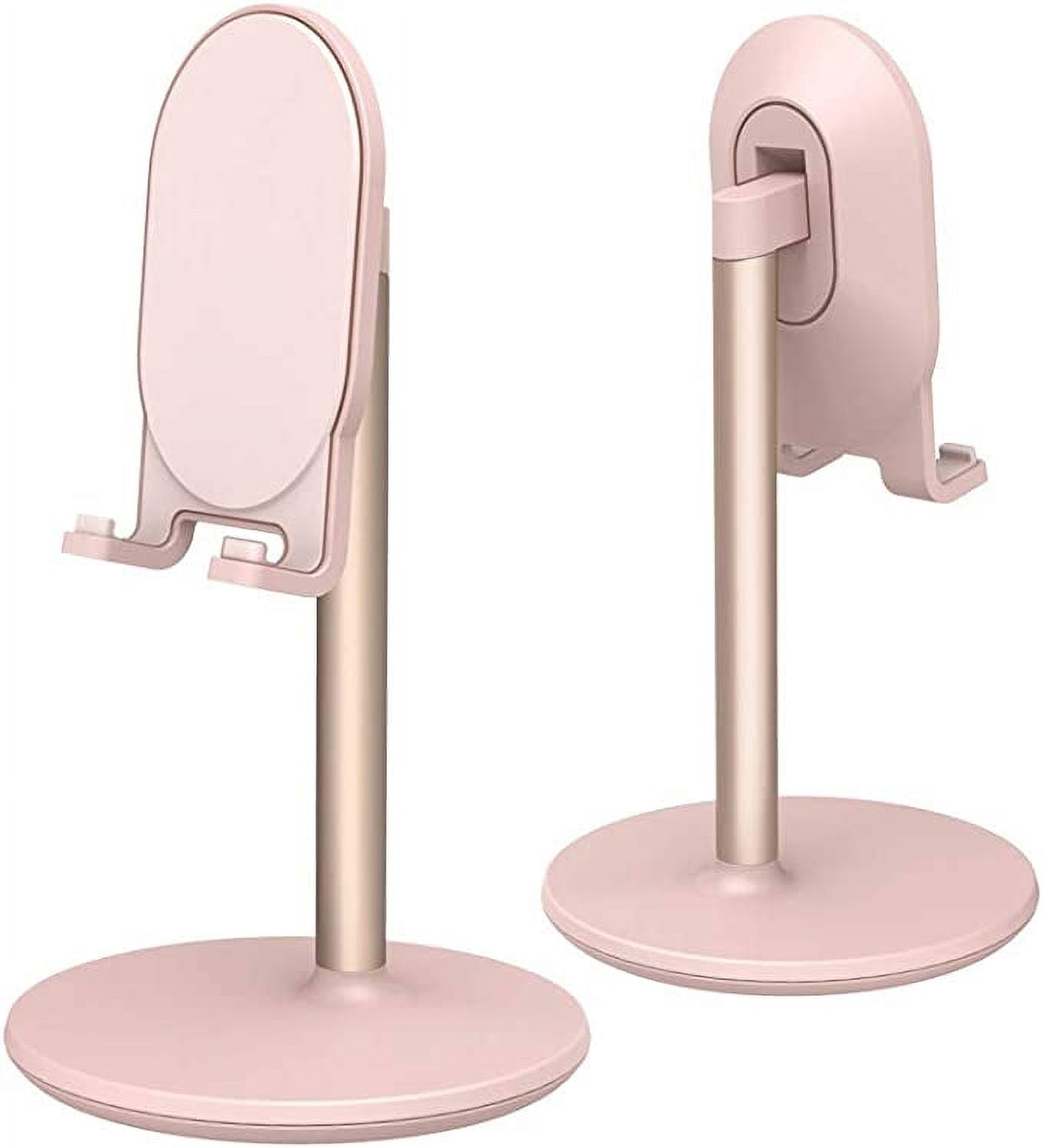 Jinsinto Phone Stand for Desk, Adjustable Tablet Stand Phone Holder pink 2pcs