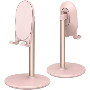 Jinsinto Support de téléphone pour bureau, support de table réglable Porte-téléphone rose 2pcs