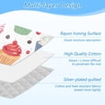 thumbnail image 4 of Cup Cakes Ironing Board Covers Heat Resistant Ironing Pad Mat Portable for Travel Washer Dryer Table, 4 of 6