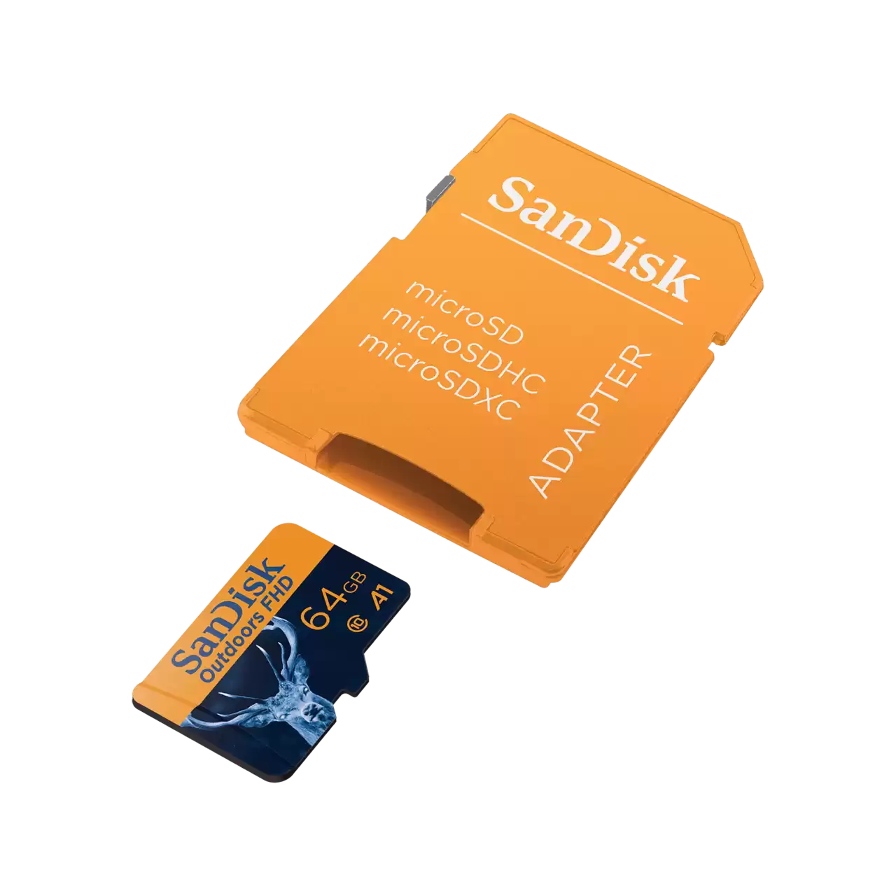 SanDisk 64GB microSDXC UHS-I Card with Adapter, 2-Pack - SDSQUNR-064G-GN6VT