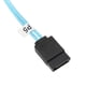 thumbnail image 3 of Mini SAS 6 SATA to 6 SATA Cable, 6Gbps Curved Straight Cable, Anti-Interference, Double Shielded SATA Cable for SSD, 0.5m/1.6ft, 3 of 4