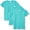 Caribbean, variant on Girls' Sportswear Fine Jersey Longer Length T-Shirt (3 Pack)