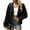 Black Grey, variant on Women'S Boyfriend Style Fashion Loose Denim Coat Autumn Washed Hooded Denim Jacket Outerwear Tops Black Grey L