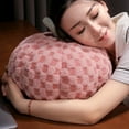 thumbnail image 3 of 5.9*7.8in Halloween Pumpkin Throw Pillows, 3D Pumpkin Shaped Pillow, Cozy Fall Decorations Stuffed Pillows for Thanksgiving Christmas Bedroom Sofa Couch, Pink, 3 of 7