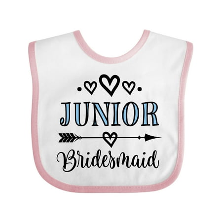 

Inktastic Junior Bridesmaid Wedding Bridal Party Girls Baby Bib