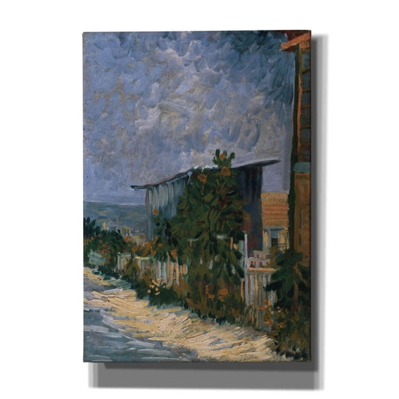 Epic Graffiti 'Shelter On Montmartre' by Vincent Van Gogh, Giclee Canvas Wall Art, 18"x26"