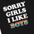 thumbnail image 3 of Instant Message - Sorry Girls I Like Boys - Men's Short Sleeve Graphic T-Shirt, 3 of 6