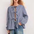 thumbnail image 2 of WEAIXIMIUNG T-Shirts Amusants pour Femmes Style Humour Europe et États-Unis Ample Doux Col Rond Manches Longues, 2 of 5