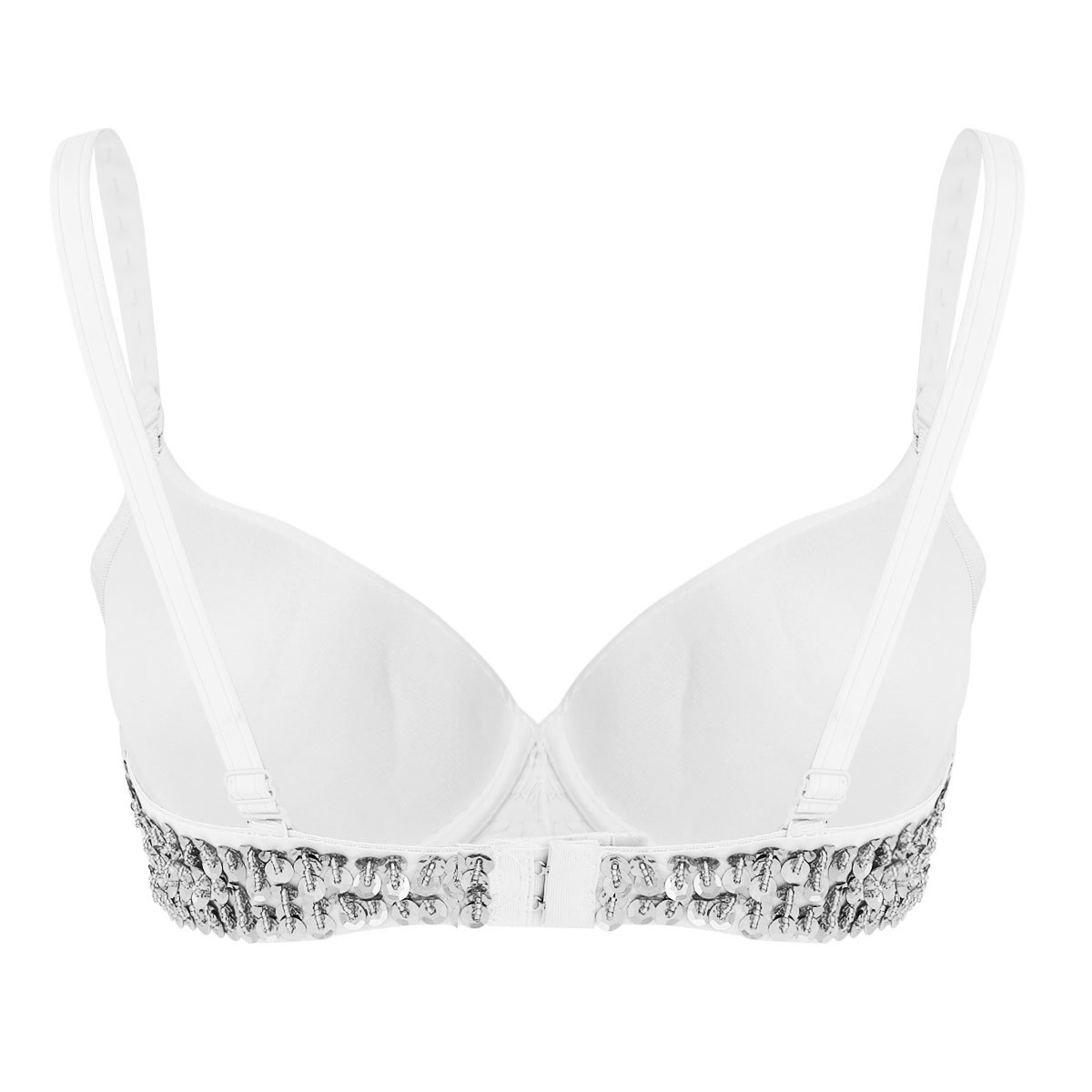 sparkly silver bralette