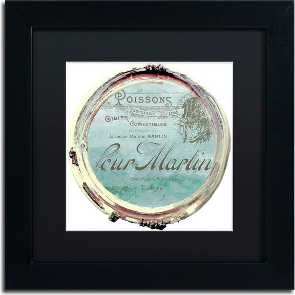 Trademark Fine Art "Paris in Frames 4" Canvas Art by Color Bakery, Black Matte, Black Frame