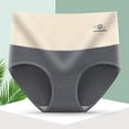 thumbnail image 2 of ibuvkizy Panties for Women Pants Womens Underwear,Ladies Soft Stretchy Briefs,Women's Large Size High Waist Tummy Butt Lift Printed Breathable Underwear Briefs, 2 of 3