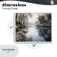 thumbnail image 4 of Stupell Industries Coastal Fall Lake Reflection White Framed Giclee Art, 14 x 11, by Franklyn Gregory, 4 of 8