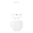 thumbnail image 7 of Cathalem 2 Piece Bathing Suits for Women High Waisted Color Block Swimsuit 2025 Summer Beach Swim Bathing Suit (White,L), 7 of 7