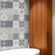 thumbnail image 5 of Pegatinas de mosaico para azulejos, pegatinas de azulejos antiguos, pegatinas de azulejos autoadhesivas, pegatinas de pared retro, extraíbles, 5 of 5