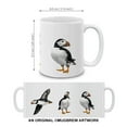 thumbnail image 4 of WIRESTER 11oz 325ml Ceramic Tea Cup Coffee Mug With Handgrip For Gift, Birthday, Anniversary, Christmas - Atlantic Puffin Birds, 4 of 7