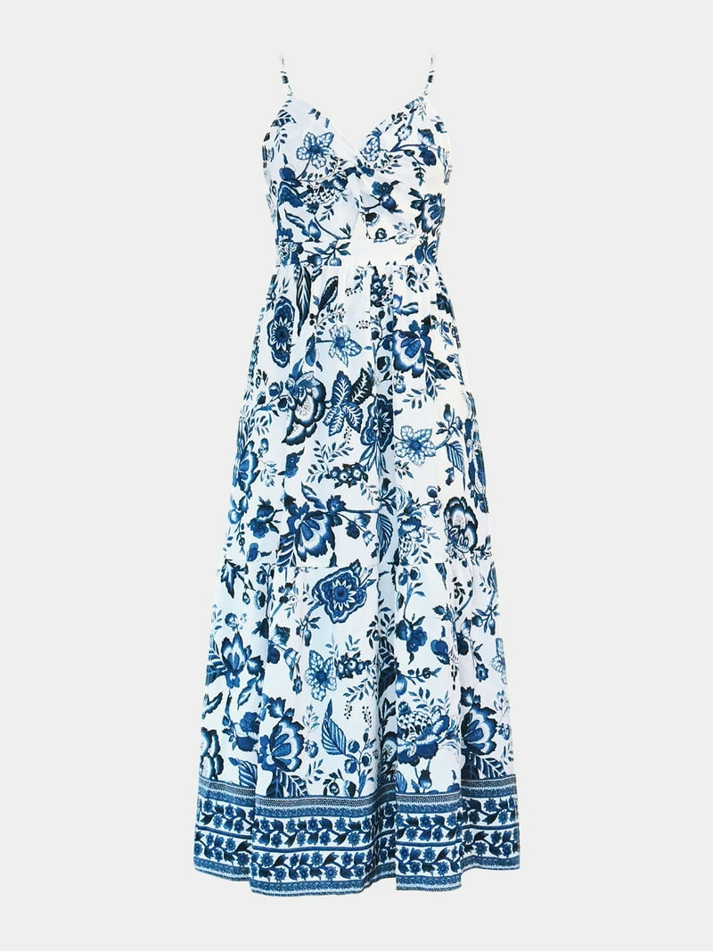 blue leopard print mini dress JULIANNA DRESS main image 1