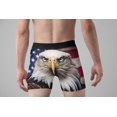 thumbnail image 2 of Random Stock Apparel Mens Boxer Briefs Bald Eagle Patriotic Underwear, 2 of 5