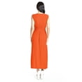 thumbnail image 3 of Vestido largo cintura smock Roman Fashion / Juvenil, 8801-SO (Naranja) naranja M, 3 of 5