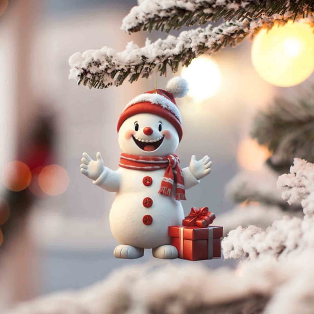 Fiudx Colgante de Árbol de Navidad, Adorno Acrílico Decorativo, Diseño Colgante Multiusos, Decoración Versátil para El Hogar y El Coche, Regalo Festivo, Ambiente Acogedor, 1 Colgante