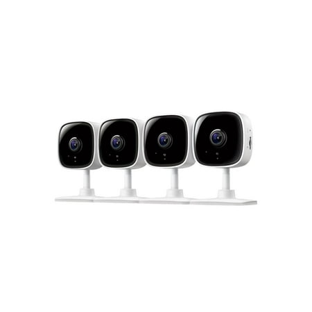 TP-Link Tapo Smart Home Security WiFi Camera, Records in 1080p (Full HD) | Up to 40 ft Night Vision | Up to 512 GB microSD Card Slot | C100(4-Pack)