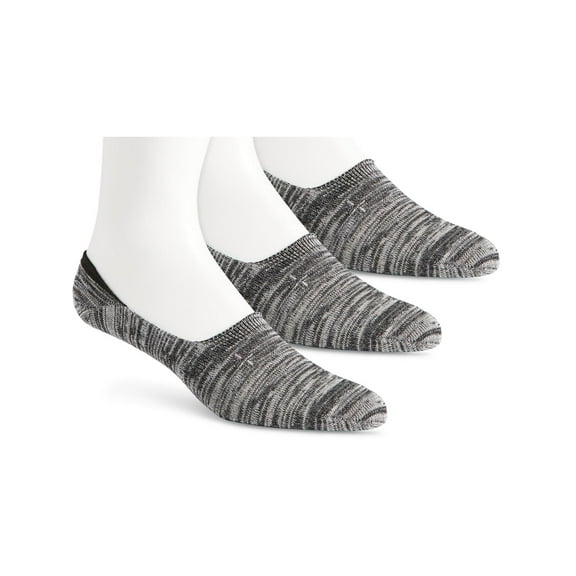 Sun Stone Men's 3 Pack Sun Stone No Show Socks Gray Size 10-13
