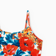 thumbnail image 4 of PatPat Family Matching Floral Panel T-Shirt and Ruched Drawstring Side Bodycon Strap Dress Sets, 4 of 6