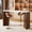 White walnut, variant on Garderth Bar Table,55" Long Counter Height Pub Table For 4-6 People,Wood Rectangular Home Bar Unit,Industrial Bar Height Table With Thickened Tabletop For Kitchen Dining Balcony Living Basement