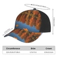 thumbnail image 2 of Curved Design Along The Top Of The Baseball Cap Reinforced Adjustable Breasted Four Seasons Available Autumn Lake, 2 of 8